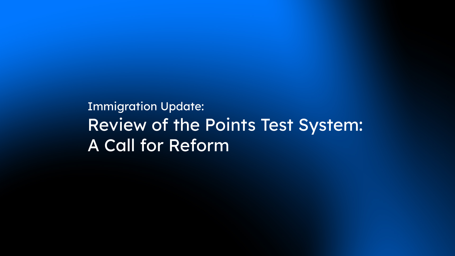 australian immigration new points test system revision 2024
